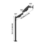 Heavy Duty Monitor Side Mount for 13" to 27" TVs