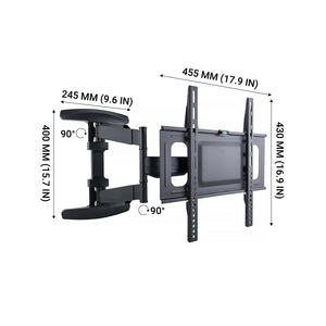 Full Motion Retractable Wall Mount for 26" to 55" TVs